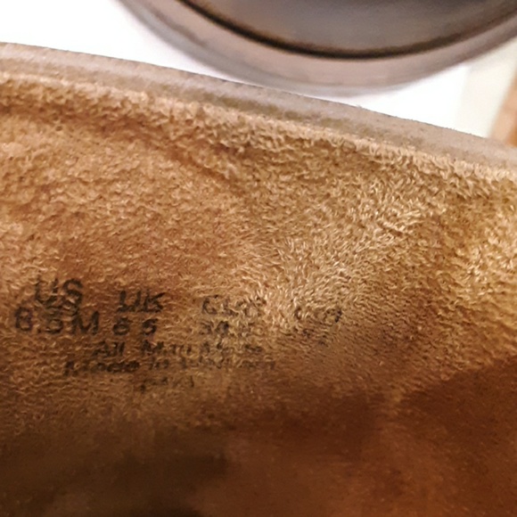 Natural Soul tan nubuck peep toe open side… - Picture 7 of 7